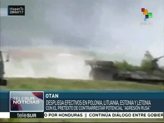 Muestra su poder OTAN con ejercicio militar en la frontera rusa