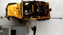 Jeep Wrangler 4-door small overlap IIHS crash test