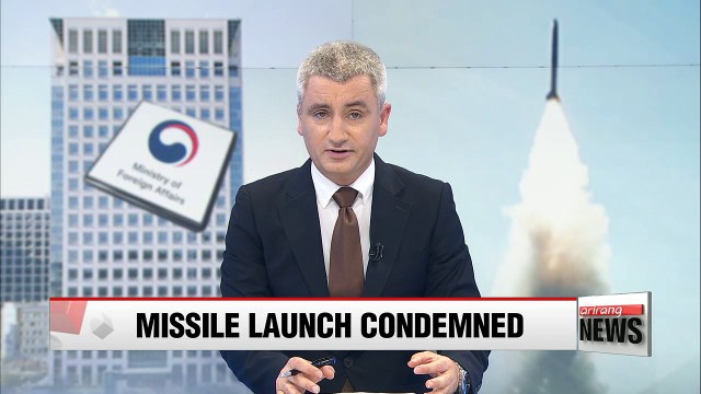 Seoul's foreign ministry strongly condemns North Korea's missile launch, vows stern response