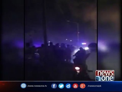 Blaze gutted furniture showroom in Lahore