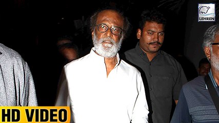 Superstar Rajinikanth Arrives At Mumbai Airport For Movie Kaala Shoot