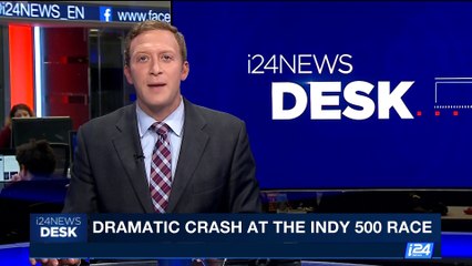 i24NEWS DESK | Dramatic crash at the Indy 500 race | Monday, May 29th 2017