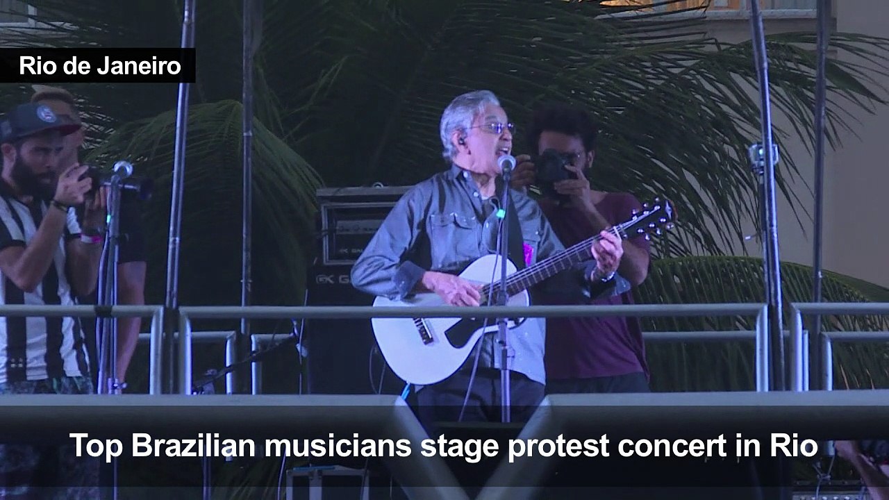 Leading Brazilian musicians stage protest concert in Rio