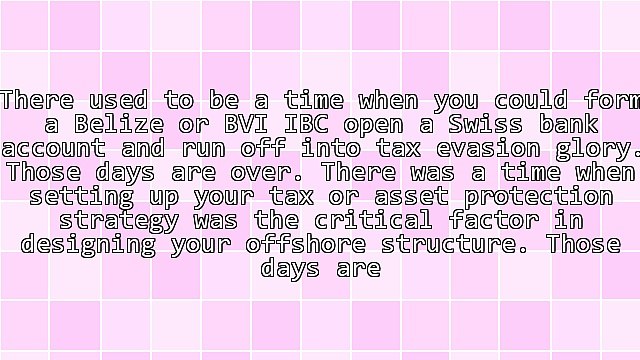 Banking - The Achilles Heal of Many Offshore Structures