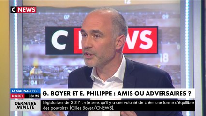 Gilles Boyer à propos d'E. Philipe : "Comment peut-on être traitre en dirigeant le gouvernement ?"