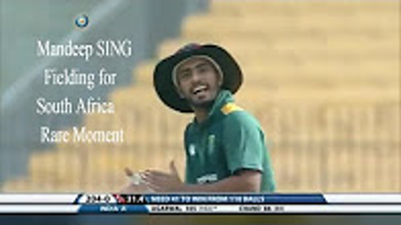 MANDEEP SINGH FIELDING FOR SOUTH AFRICA AGAINST INDIA!!!!! RARE VIDEO!! UNSEEN