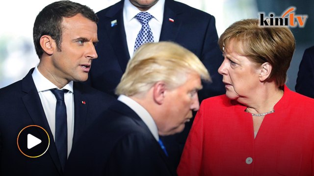 French president Macron snubs Trump for Merkel