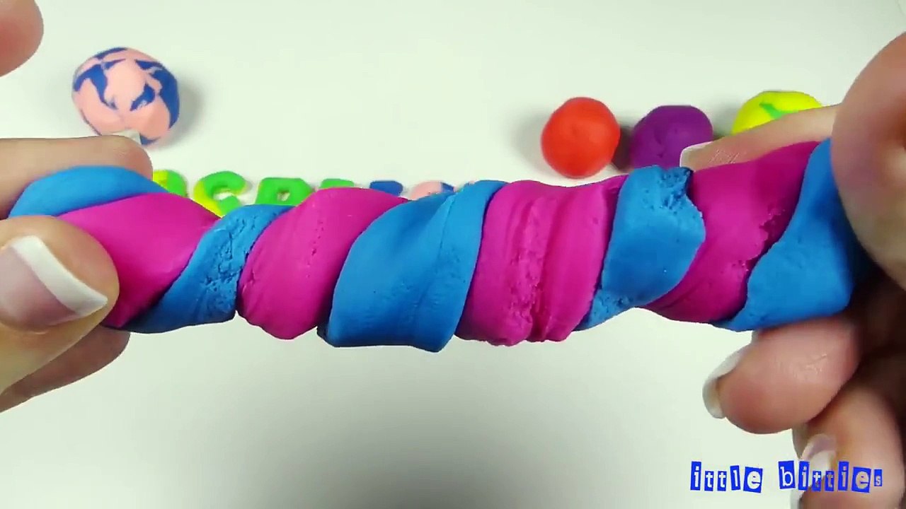 ᴴᴰ ABCDEFGHIJKLMNOPQRSTUVWXYZ Song Learn Alphabet Letters with Modeling Clay Play Doh