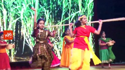 Cute Little kids performance on Farmers Life Song at TANA | Eruvaka Sagaro Ranno Chinnanna  | YOYO TV CHANNEL