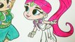 Shimmer and Shine Coloring Book Pages Sparkleasd colorare Nickelodeon Fun Art for