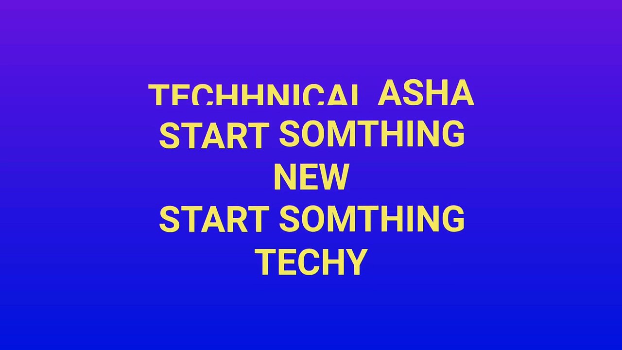 TECHNICAL ASHA TRAILER
