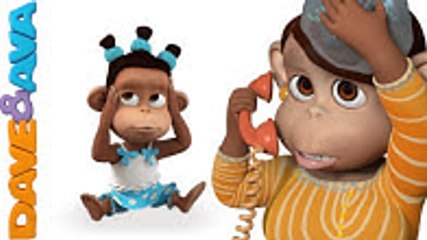 Five Little Monkeys Jumping on the Bed- Nursery Rhymes and Baby Songs - Dave and Ava