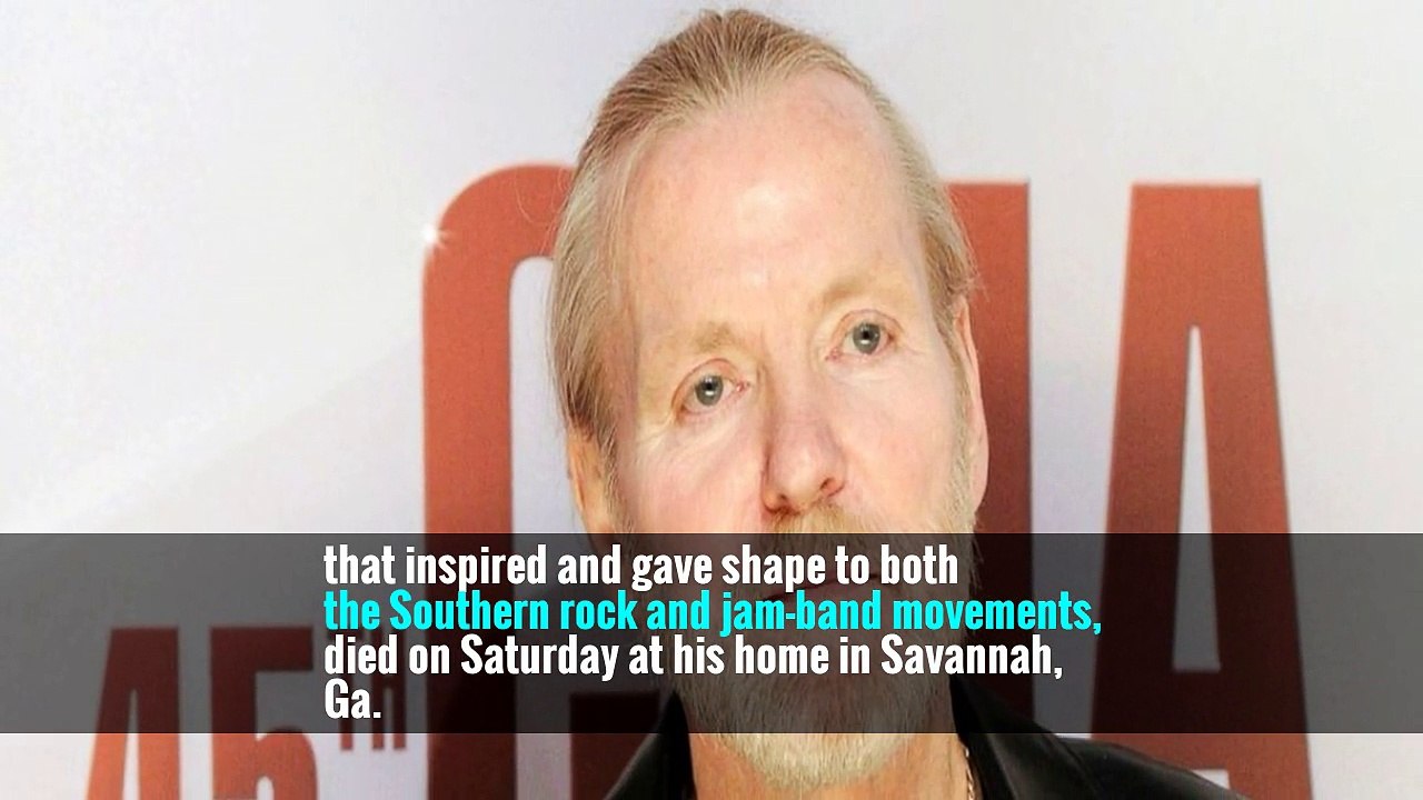 Gregg Allman, Influential Force Behind the Allman Brothers Band, Dies at 69 -