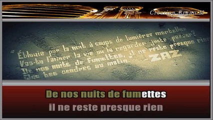 Zaz - Éblouie par la nuit KARAOKE / INSTRUMENTAL
