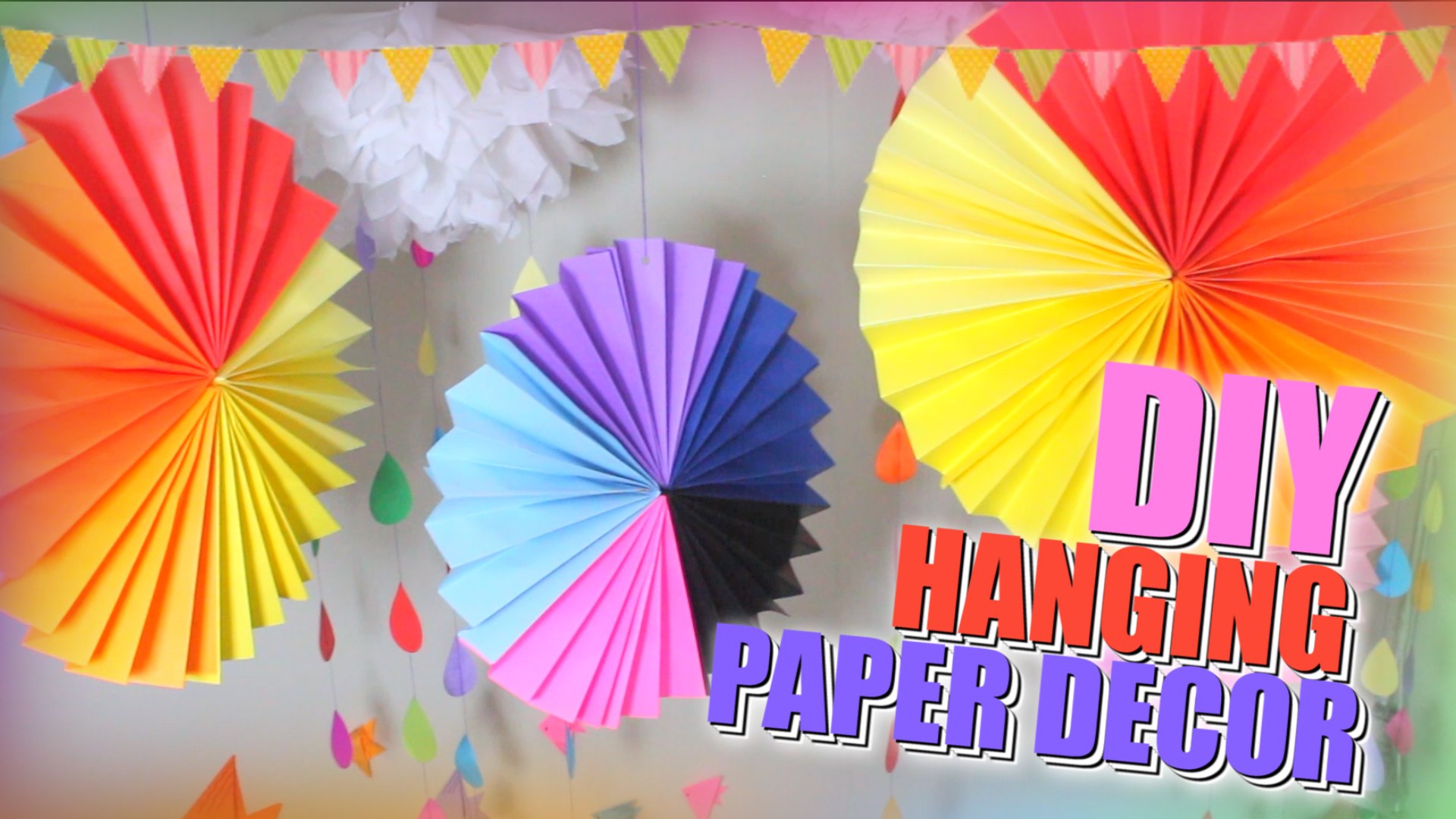 DIY Paper Crafts / How to make DIY SUMMER Party Decor using ORIGAMI ideas /  Easy homemade decorations that impress - video Dailymotion