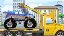 NEW Real Cars for kids - Tow Truck & Police Car & Red Fire Truck - Emergency Cars & Trucks Cartoon