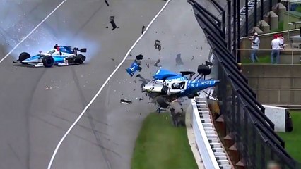 Un violent crash pendant les 500 Miles d'Indianapolis