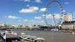 The London Eye is a giant Ferris wheel on the South Bank of the River Thames in London