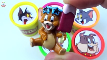 Сups Stacking Surprise Toys Tom and Jerry Spike,Tyke Learn Numbers Colors in English