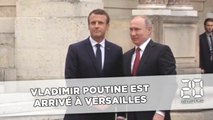 Vladimir Poutine est arrivé à Versailles