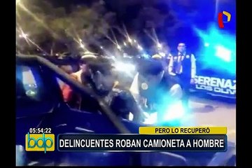 Los Olivos: se registró el robo de moderna camioneta