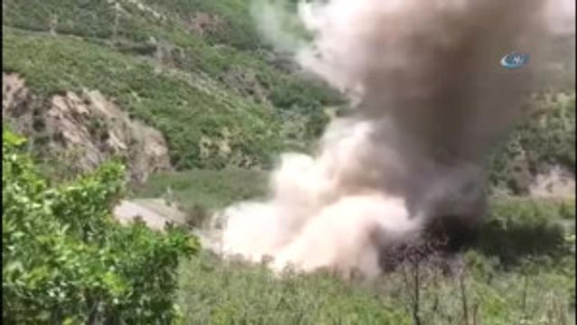 Güvenlik Güçleri Faciayı Önledi...500 Kilo Patlayıcı Böyle İmha Edildi