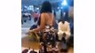 This lady appeared in the most outrageous attire at the airport in Nigeria