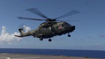 Marines Takes A Ride On The Massive British Merlin Mk3 Helicopter