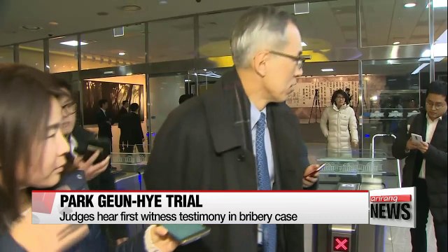 Park Geun-hye's third trial hearing held on Monday, witness testimonies held for first time