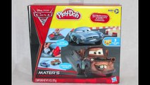 PlayDoh Cars Maters Undercover Mission Playset Finn McMissile DYI Cars 2 play dough revie