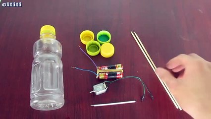 Comment faire une bande élastique alimenté voiture | Réutilisation bouteille en plastique