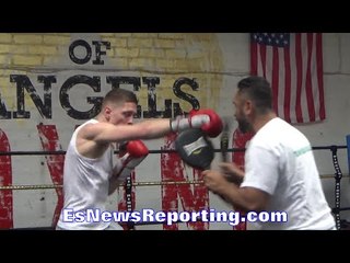 "El Animal" Jason Quigley looking SHARP on the mitts - EsNews Boxing