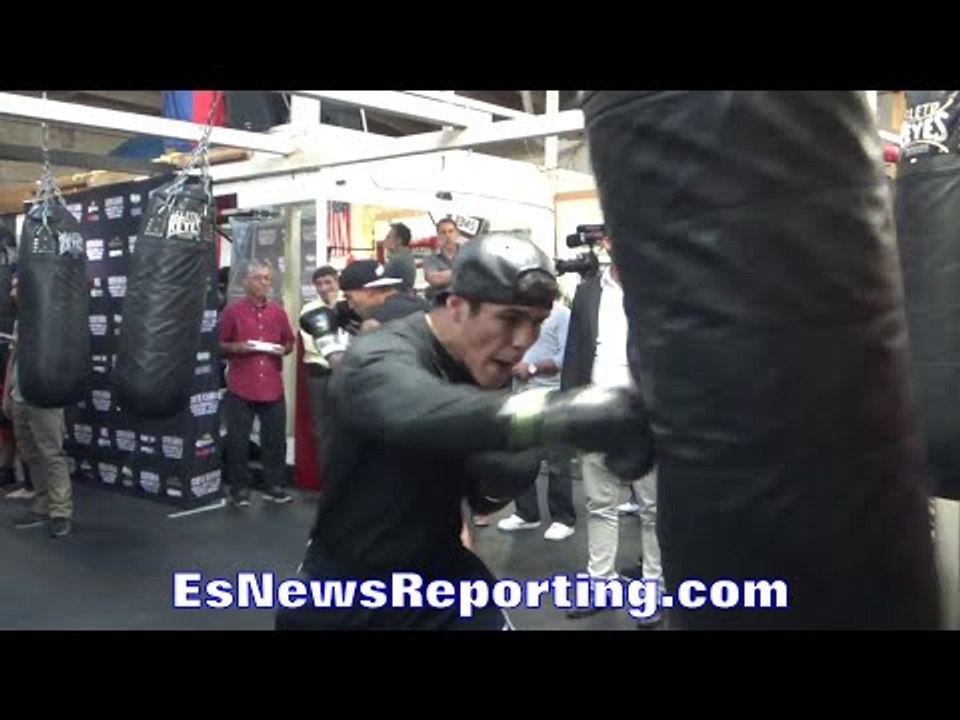 Diego De La Hoya HAS VICIOUS POWER! DROWNS punching bag with 100's of PUNCHES!!!