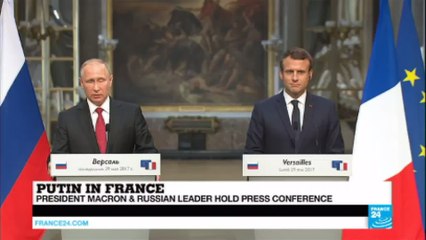 Putin in Versailles: "We discussed Ukraine, Syria and North Korea"