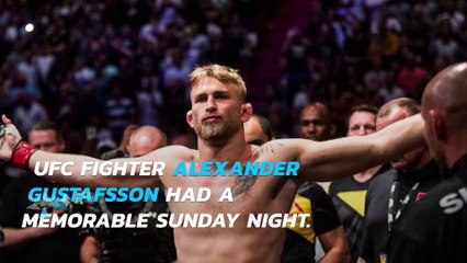 Alexander Gustafsson celebrates KO victory by proposing to girlfriend