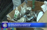 Allanan bodega clandestina de accesorios de vehículos