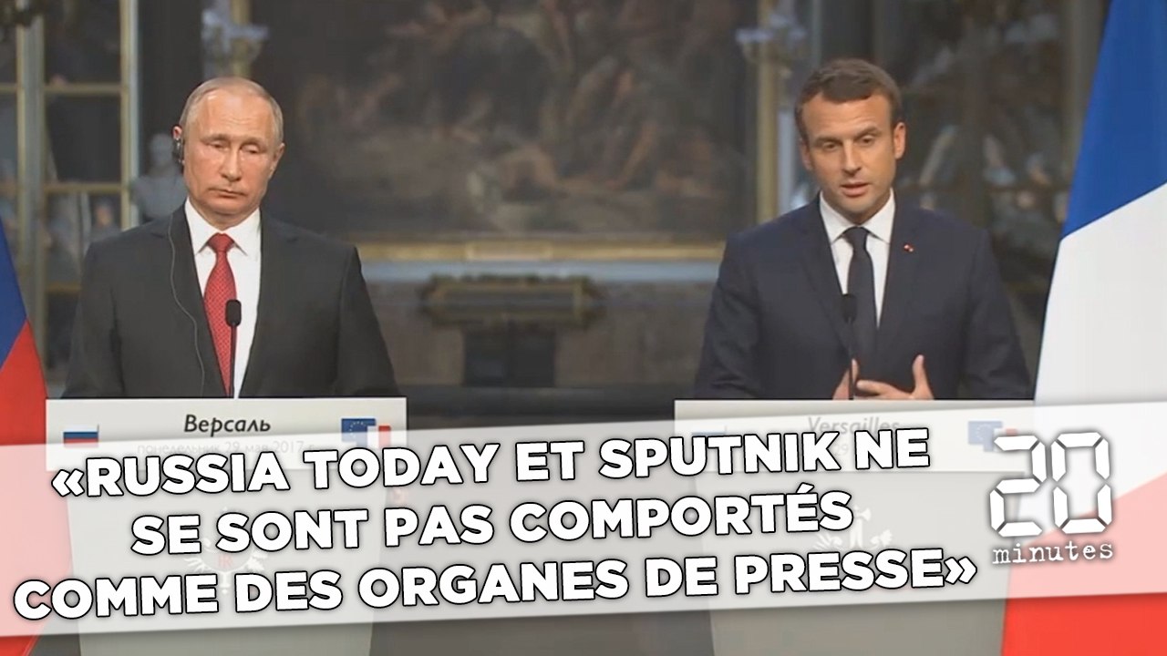 Macron: «Russia Today et Sputnik se sont comportés comme des organes d'influence et de propagande mensongère»