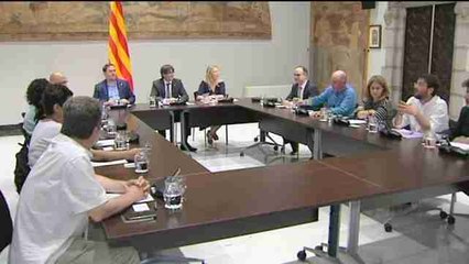 Comienza la reunión de partidos soberanistas en el Palau de la Generalitat