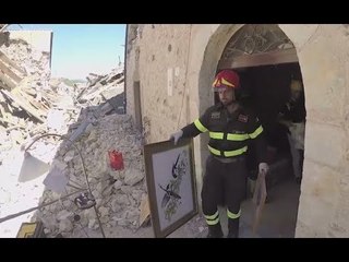 San Pellegrino di Norcia (PG) - Terremoto, recupero beni in abitazioni (29.05.17)