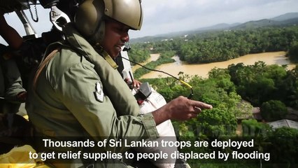 Aerial footage shows Sri Lanka flood as toll climbs to 177