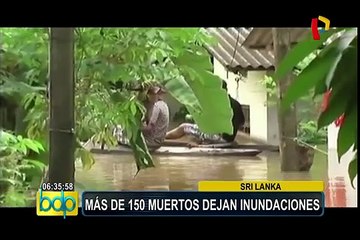 Sri Lanka: más de 160 muertos y 400 mil damnificados por inundaciones