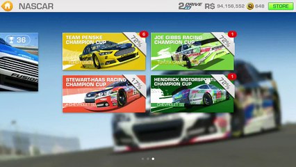 Real Racing 3 NASCAR - Complete the collection (Sponsorship Deals) to earn 50 Gold