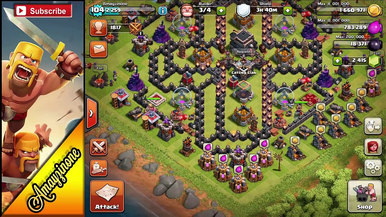 Clash of Clans - INSANE 3D TH9 TROLL BASE DESIGN!! CoC Town Hall 9 Troll  Base Defense - video Dailymotion