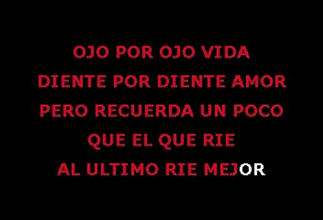 Alejandro Fernández - Ojo Por Ojo (Karaoke)