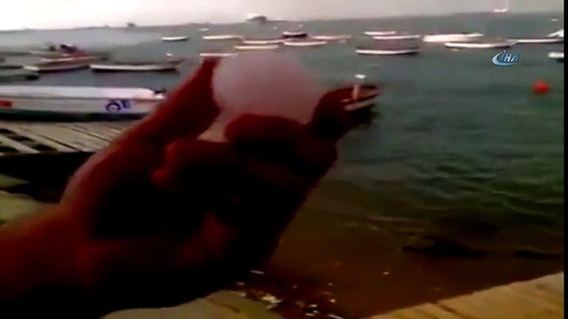 Denize Yağan Ceviz Büyüklüğünde Dolu Yağışı Şaşırttı