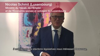 Europe : Nicolas Schmit. Ministre du Travail, de l’Emploi et de l’Économie sociale et solidaire du Luxembourg