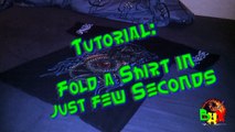 How to fold shirt in just few seconds - Tutorial Lifehack