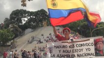 Oficialistas venezolanos marchan en Caracas en apoyo a la Constituyente