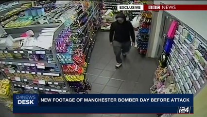i24NEWS DESK | New footage of Manchester bomber day before the attack | Monday, May 29th 2017