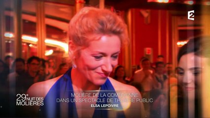 Molière de la Comédienne (Théâtre Public): Elsa Lepoivre - Molières 2017